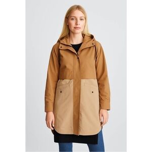 Everlane Women's Tan and Brown Utility Rain Jacket